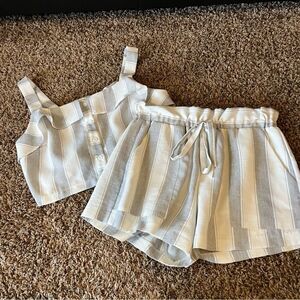 Lush 2 piece stripe set